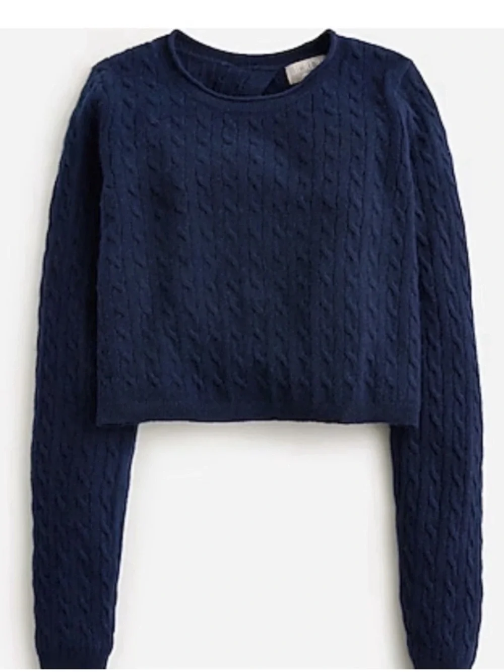 Jcrew cable knit cashmere sweater